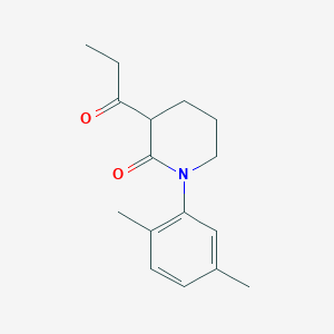 1-(2,5-Dimethylphenyl)-3-propanoylpiperidin-2-one