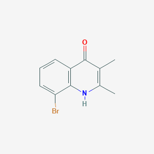 molecular formula C11H10BrNO B13187239 8-Bromo-2,3-dimethyl-1,4-dihydroquinolin-4-one 