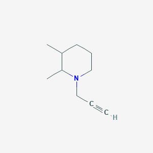 molecular formula C10H17N B13187252 2,3-Dimethyl-1-(prop-2-YN-1-YL)piperidine 