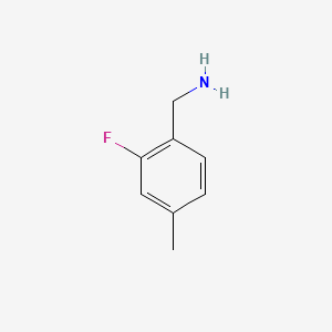 molecular formula C8H10FN B1318726 2-Fluoro-4-methylbenzylamine CAS No. 771573-01-4