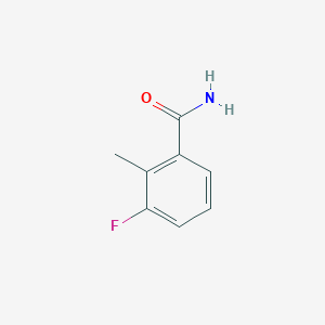 molecular formula C8H8FNO B1318734 3-Fluoro-2-methylbenzamide CAS No. 886502-05-2