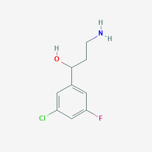 3-Amino-1-(3-chloro-5-fluorophenyl)propan-1-ol