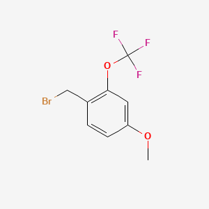 molecular formula C9H8BrF3O2 B1318735 4-Methoxy-2-(trifluoromethoxy)benzyl bromide CAS No. 886502-56-3