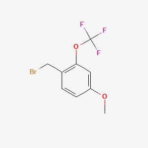 molecular formula C9H8BrF3O2 B1318735 4-メトキシ-2-(トリフルオロメトキシ)ベンジルブロミド CAS No. 886502-56-3