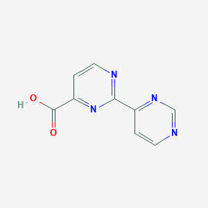 molecular formula C9H6N4O2 B13187378 2-(Pyrimidin-4-yl)pyrimidine-4-carboxylic acid 