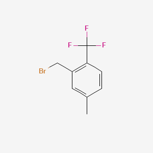 molecular formula C9H8BrF3 B1318739 5-Methyl-2-(trifluoromethyl)benzyl bromide CAS No. 886502-86-9