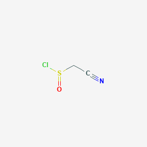 molecular formula C2H2ClNOS B13187391 Cyanomethanesulfinyl chloride 