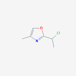 2-(1-Chloroethyl)-4-methyl-1,3-oxazole