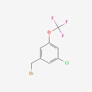molecular formula C8H5BrClF3O B1318741 3-Chloro-5-(trifluoromethoxy)benzyl bromide CAS No. 886503-33-9
