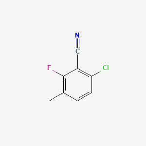 molecular formula C8H5ClFN B1318742 6-氯-2-氟-3-甲基苯甲腈 CAS No. 886502-19-8