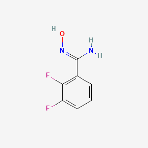 molecular formula C7H6F2N2O B1318743 2,3-Difluoro-N-hydroxy-benzamidine 