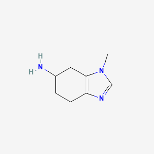 molecular formula C8H13N3 B13187463 1-Methyl-4,5,6,7-tetrahydro-1H-benzo[D]imidazol-6-amine 