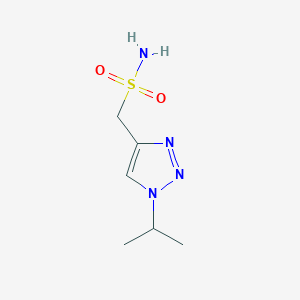 molecular formula C6H12N4O2S B13187478 [1-(Propan-2-yl)-1H-1,2,3-triazol-4-yl]methanesulfonamide 