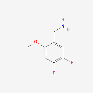 molecular formula C8H9F2NO B1318748 4,5-Difluoro-2-methoxybenzylamine CAS No. 886497-93-4