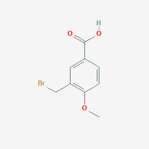 molecular formula C9H9BrO3 B13187494 3-(Bromomethyl)-4-methoxybenzoic acid 