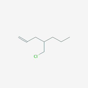 molecular formula C8H15Cl B13187496 4-(Chloromethyl)hept-1-ene 