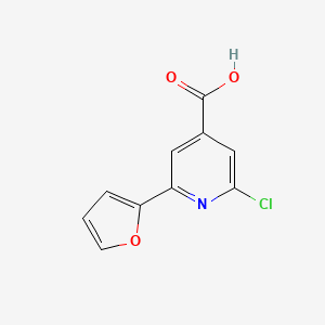 2-Chloro-6-(furan-2-yl)pyridine-4-carboxylic acid