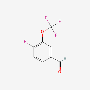 molecular formula C8H4F4O2 B1318754 4-氟-3-(三氟甲氧基)苯甲醛 CAS No. 86256-48-6