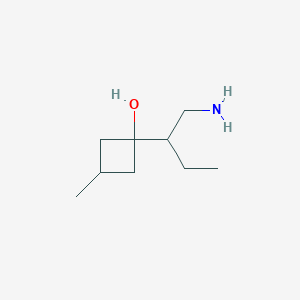 1-(1-Aminobutan-2-yl)-3-methylcyclobutan-1-ol