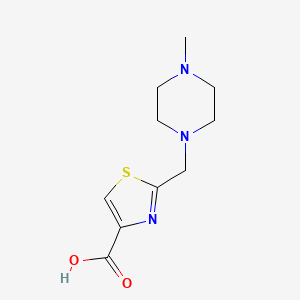 2-[(4-Methylpiperazin-1-yl)methyl]-1,3-thiazole-4-carboxylic acid