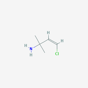 molecular formula C5H10ClN B13187606 (3Z)-4-Chloro-2-methylbut-3-en-2-amine 