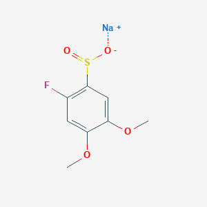 Sodium 2-fluoro-4,5-dimethoxybenzene-1-sulfinate