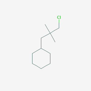 molecular formula C11H21Cl B13187652 (3-Chloro-2,2-dimethylpropyl)cyclohexane 