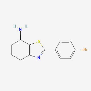 2-(4-Bromophenyl)-4,5,6,7-tetrahydro-1,3-benzothiazol-7-amine