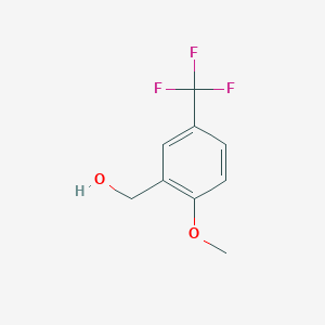 molecular formula C9H9F3O2 B1318768 2-Methoxy-5-(trifluoromethyl)benzyl alcohol CAS No. 685126-89-0