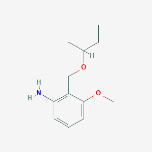 2-[(Butan-2-yloxy)methyl]-3-methoxyaniline