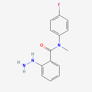 N-(4-fluorophenyl)-2-hydrazinyl-N-methylbenzamide