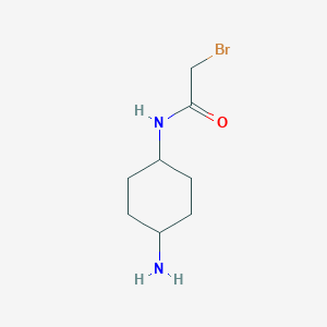 molecular formula C8H15BrN2O B13187729 N-(4-aminocyclohexyl)-2-bromoacetamide 