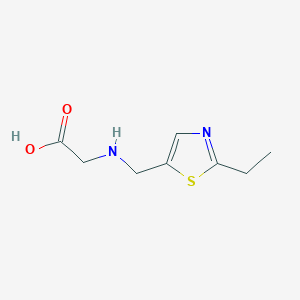 2-{[(2-Ethyl-1,3-thiazol-5-yl)methyl]amino}acetic acid