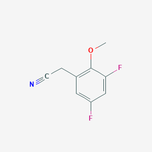 molecular formula C9H7F2NO B1318777 3,5-二氟-2-甲氧基苯乙腈 CAS No. 886761-64-4