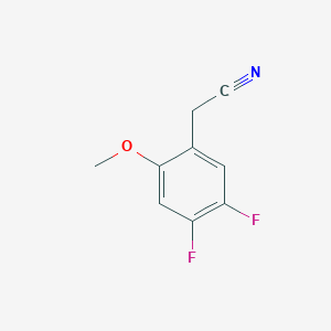molecular formula C9H7F2NO B1318779 2-(4,5-二氟-2-甲氧基苯基)乙腈 CAS No. 886761-74-6