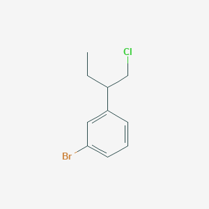 molecular formula C10H12BrCl B13187791 1-Bromo-3-(1-chlorobutan-2-yl)benzene CAS No. 1526652-33-4