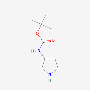 molecular formula C9H18N2O2 B131878 3-(tert-Butoxycarbonylamino)pyrrolidine CAS No. 140629-77-2