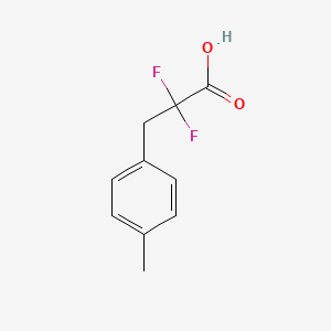 molecular formula C10H10F2O2 B13187804 2,2-Difluoro-3-(4-methylphenyl)propanoic acid 