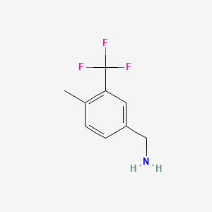 molecular formula C9H10F3N B1318782 4-甲基-3-(三氟甲基)苄胺 CAS No. 771581-64-7