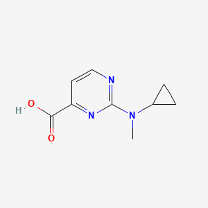 2-[Cyclopropyl(methyl)amino]pyrimidine-4-carboxylic acid