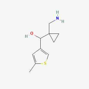 molecular formula C10H15NOS B13187839 [1-(Aminomethyl)cyclopropyl](5-methylthiophen-3-yl)methanol 