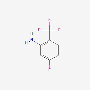 molecular formula C7H5F4N B1318784 5-氟-2-(三氟甲基)苯胺 CAS No. 827-20-3