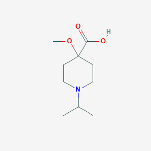 4-Methoxy-1-(propan-2-yl)piperidine-4-carboxylic acid