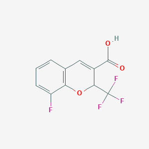 8-fluoro-2-(trifluoromethyl)-2H-chromene-3-carboxylic Acid