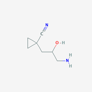 1-(3-Amino-2-hydroxypropyl)cyclopropane-1-carbonitrile