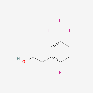 molecular formula C9H8F4O B1318788 2-[2-氟-5-(三氟甲基)苯基]乙醇 CAS No. 886761-79-1