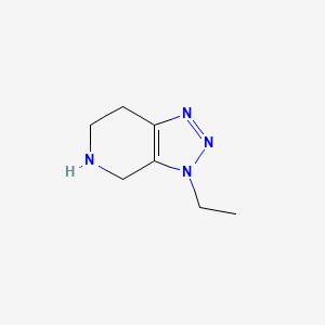 molecular formula C7H12N4 B13187881 3-Ethyl-3H,4H,5H,6H,7H-[1,2,3]triazolo[4,5-c]pyridine 