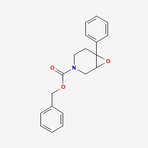 molecular formula C19H19NO3 B13187902 Benzyl 6-phenyl-7-oxa-3-azabicyclo[4.1.0]heptane-3-carboxylate 