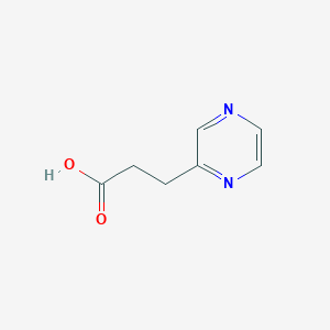 molecular formula C7H8N2O2 B1318792 3-(Pyrazin-2-yl)propanoic acid CAS No. 6705-34-6
