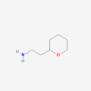 molecular formula C7H15NO B1318793 2-(Tetrahydro-2H-pyran-2-yl)ethanamine CAS No. 40500-01-4